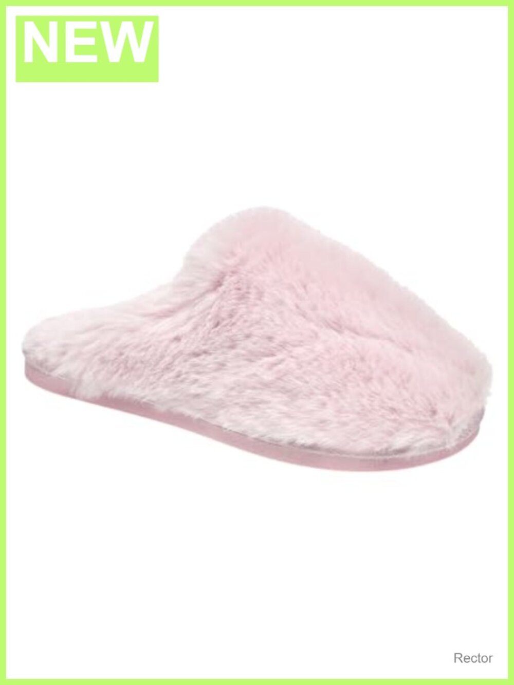Faux Fur Slippers Women Closed Toe Cozy Indoor House Shoes Slip-On Plush